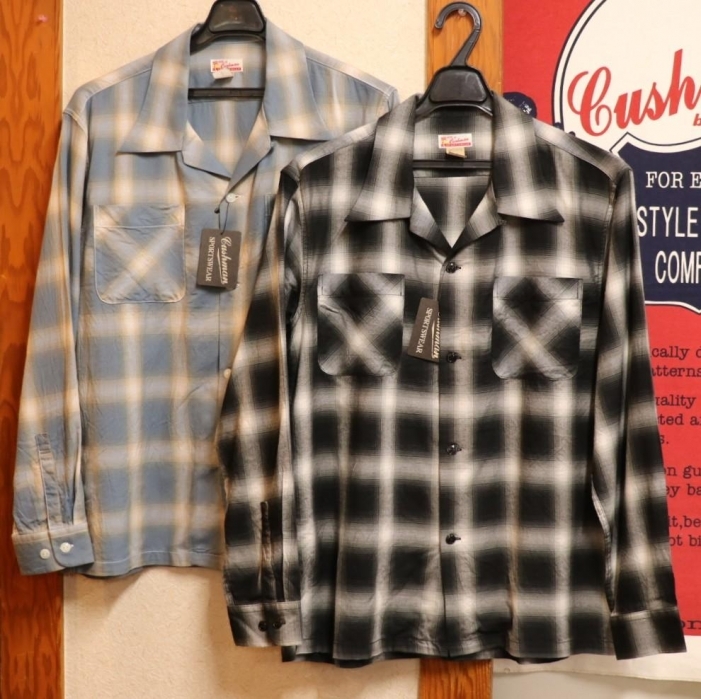 C/RオンブレチェックオープンカラーシャツL/S